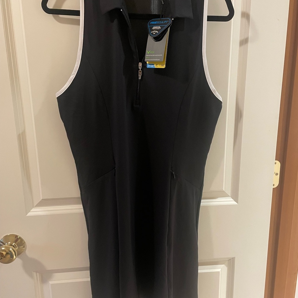 Callaway Black Golf Dress with White Trim